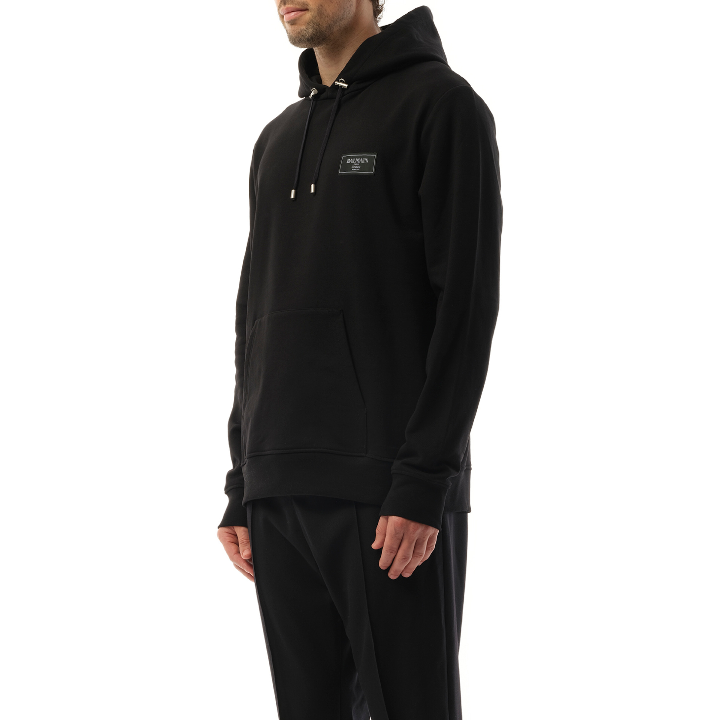 Couture Label Hoodie in Black - 5