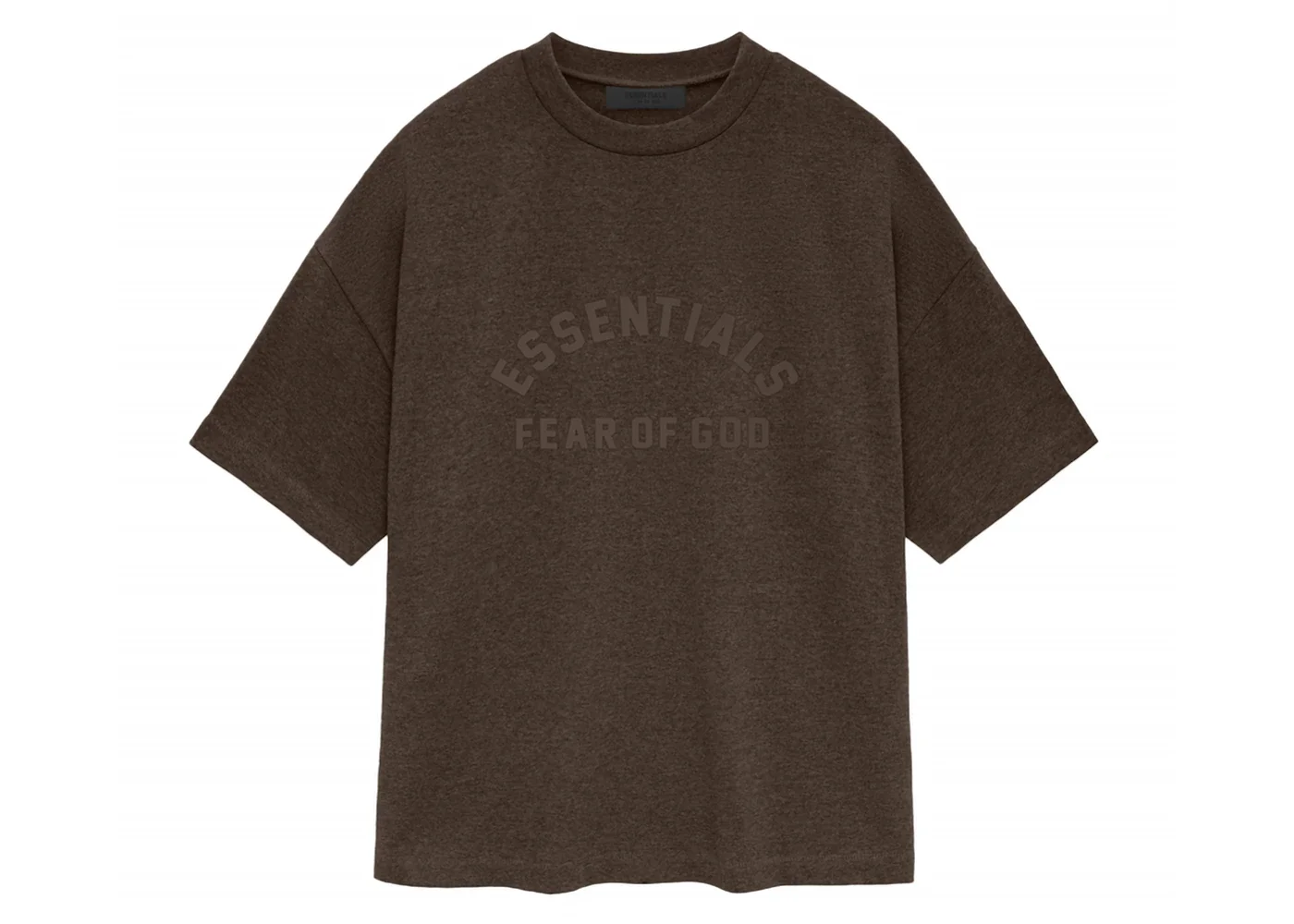 Fear of God Essentials Core Collection Heavy S/S Tee Heather Wood - 1