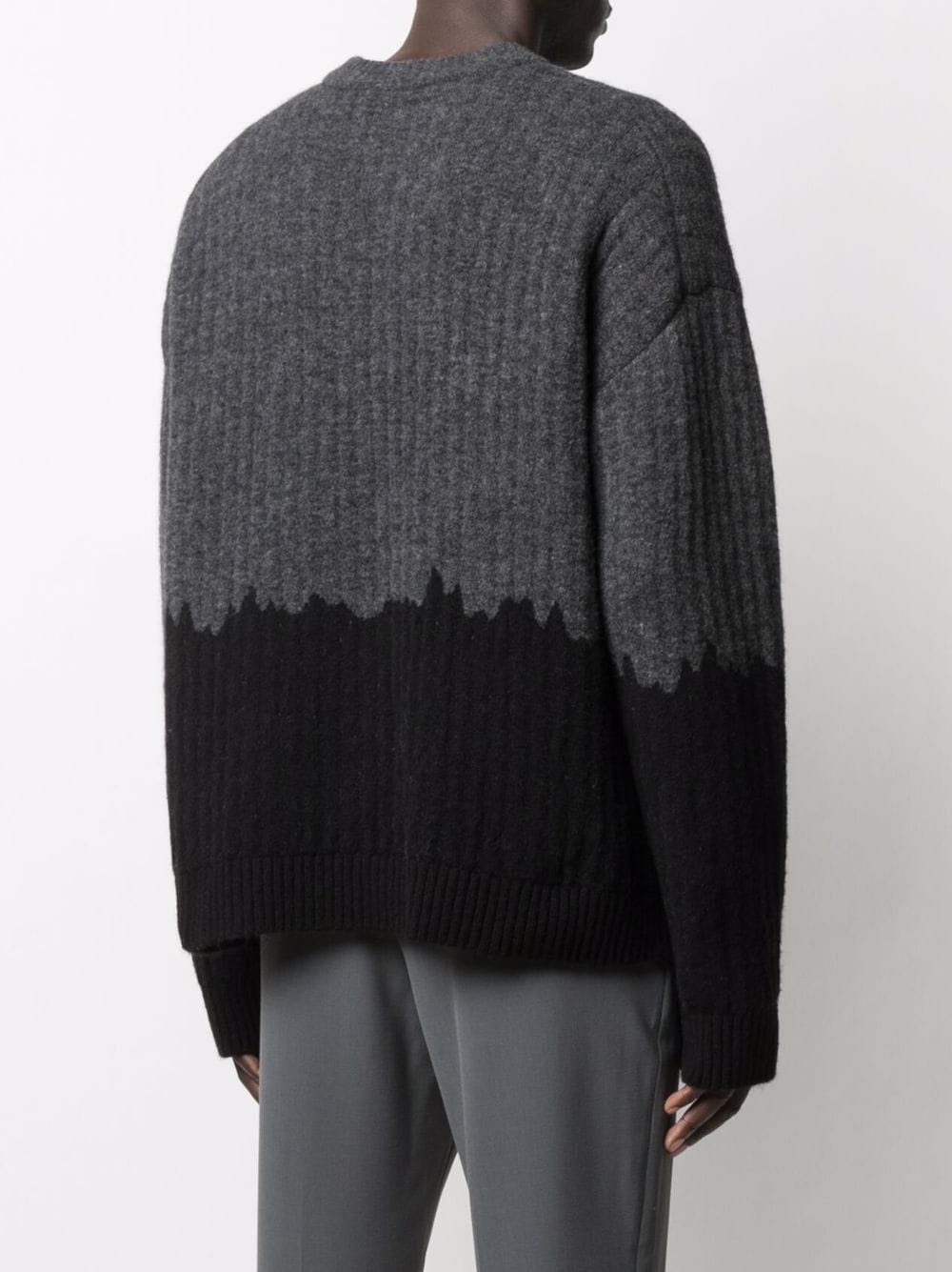 dip-dye ribbed-knit jumper - 4