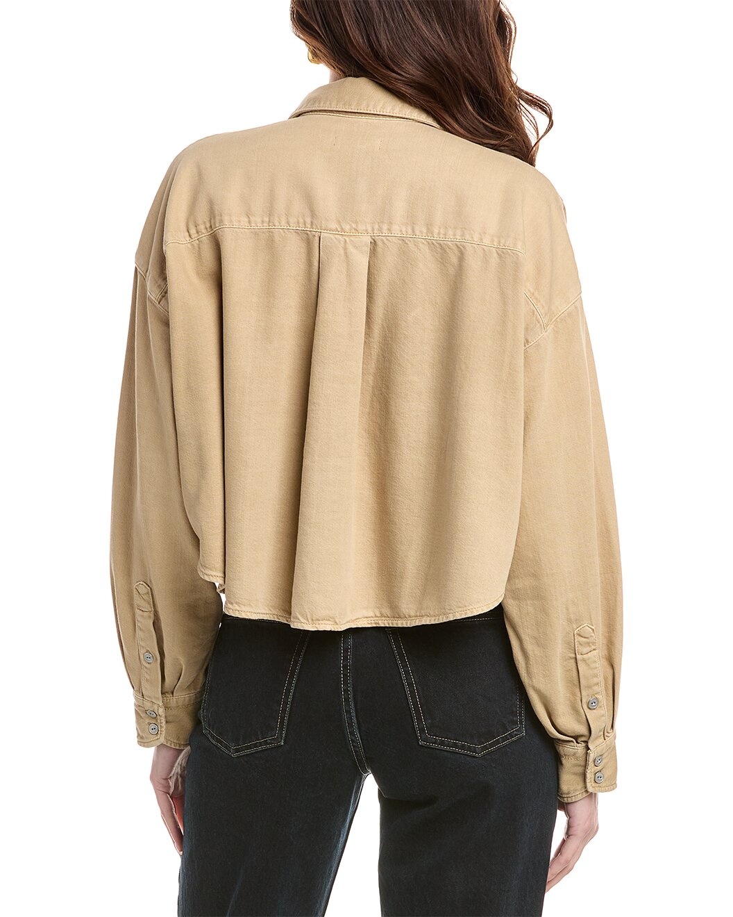 rag & bone Ultra Featherweight Beatrice Cropped Shirt - 2