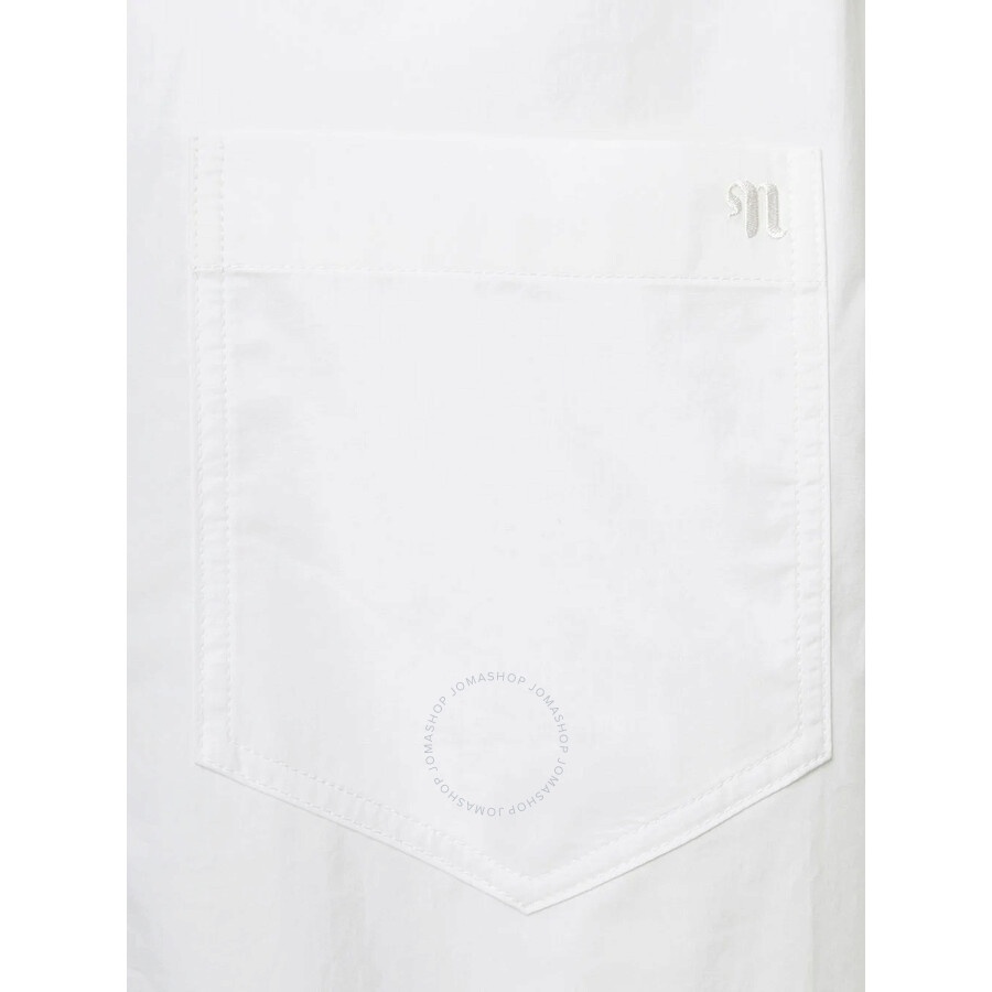 Nanushka Nanushka White Adam Short-Sleeve Cotton Shirt