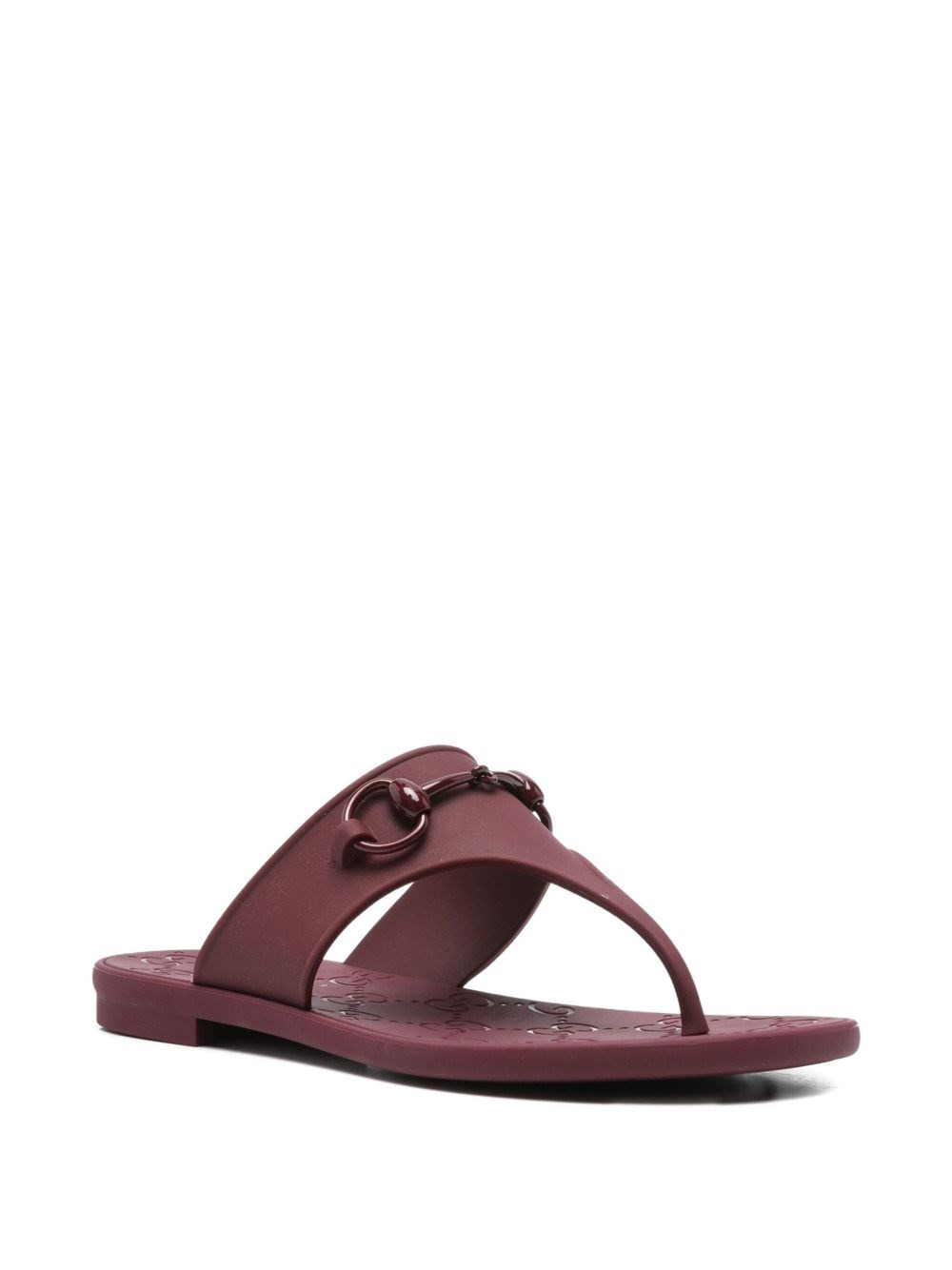 Horsebit thong sandals - 3