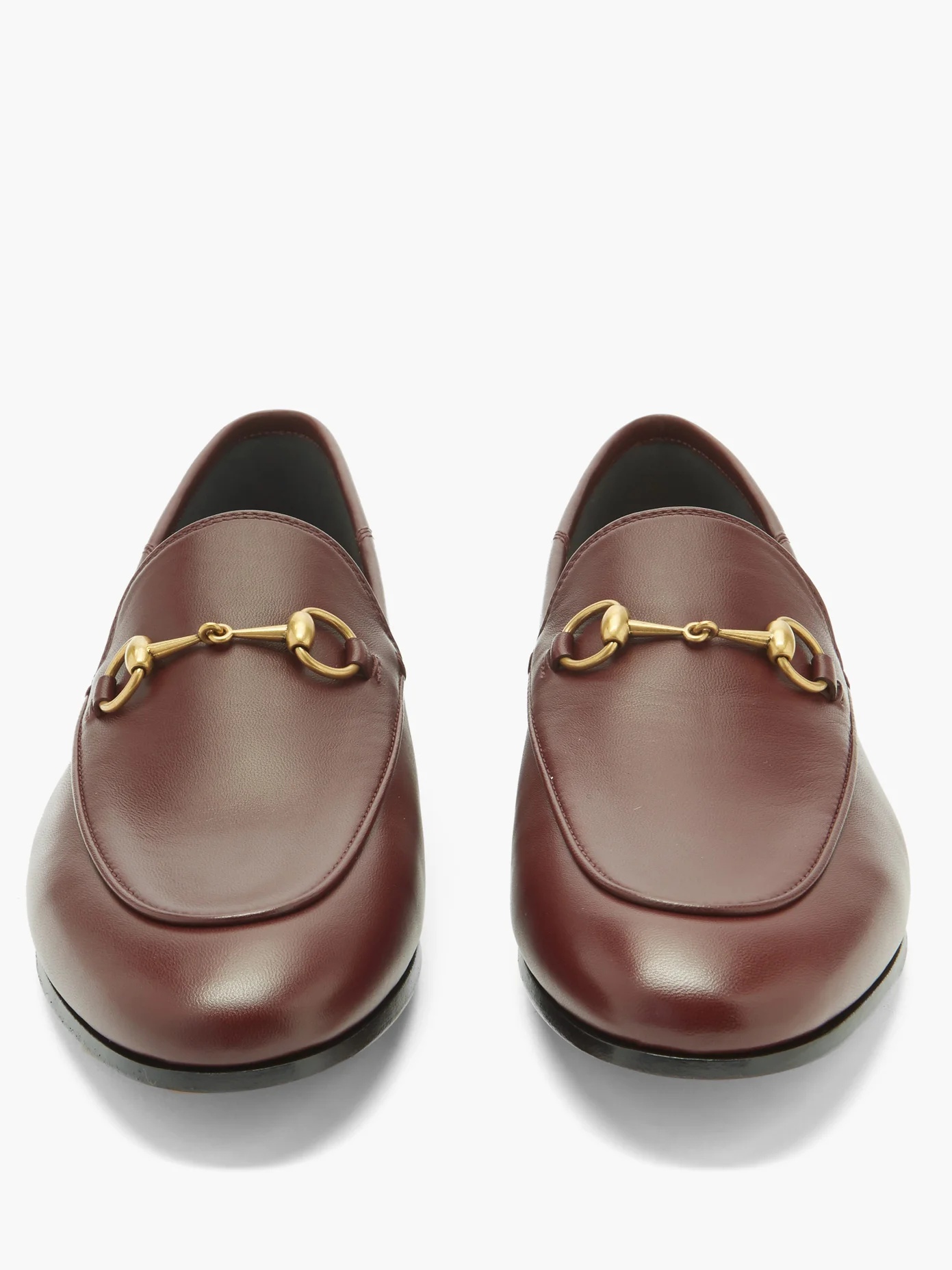 Foldable-heel leather horsebit loafers - 5