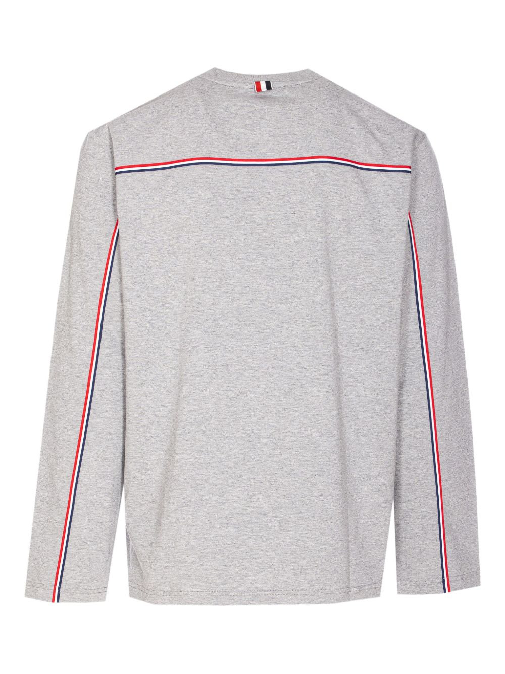 stripe-detail cotton sweater - 2