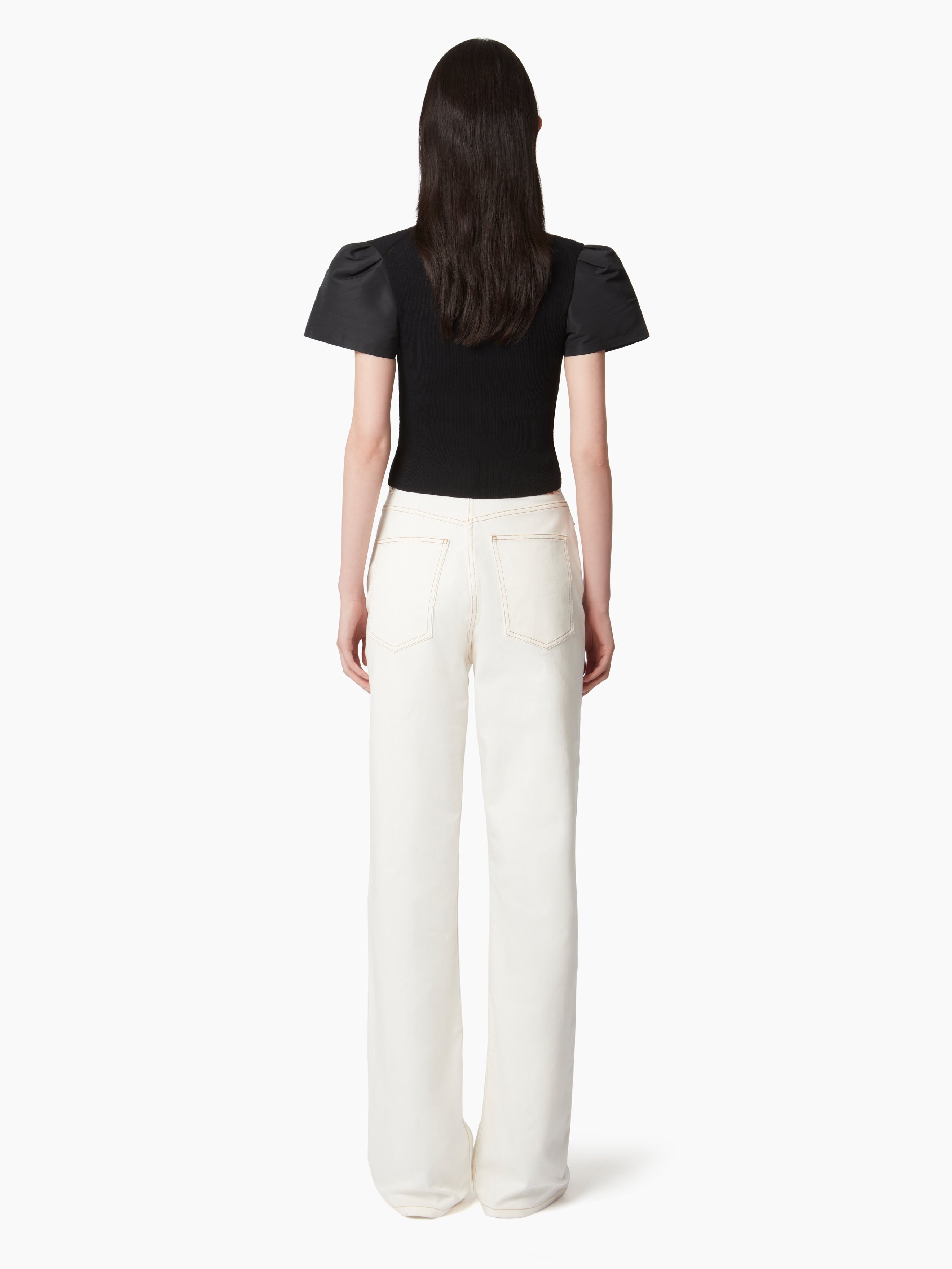 T-SHIRT WITH PEPLUM SHORT SLEEVES - 4