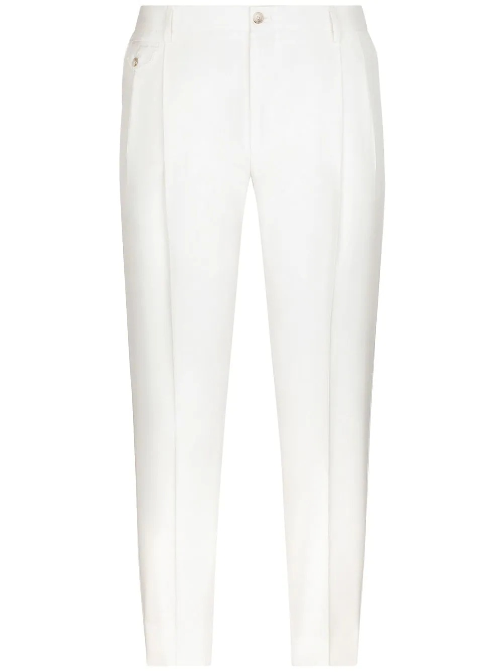 DG-embroidered silk trousers - 1