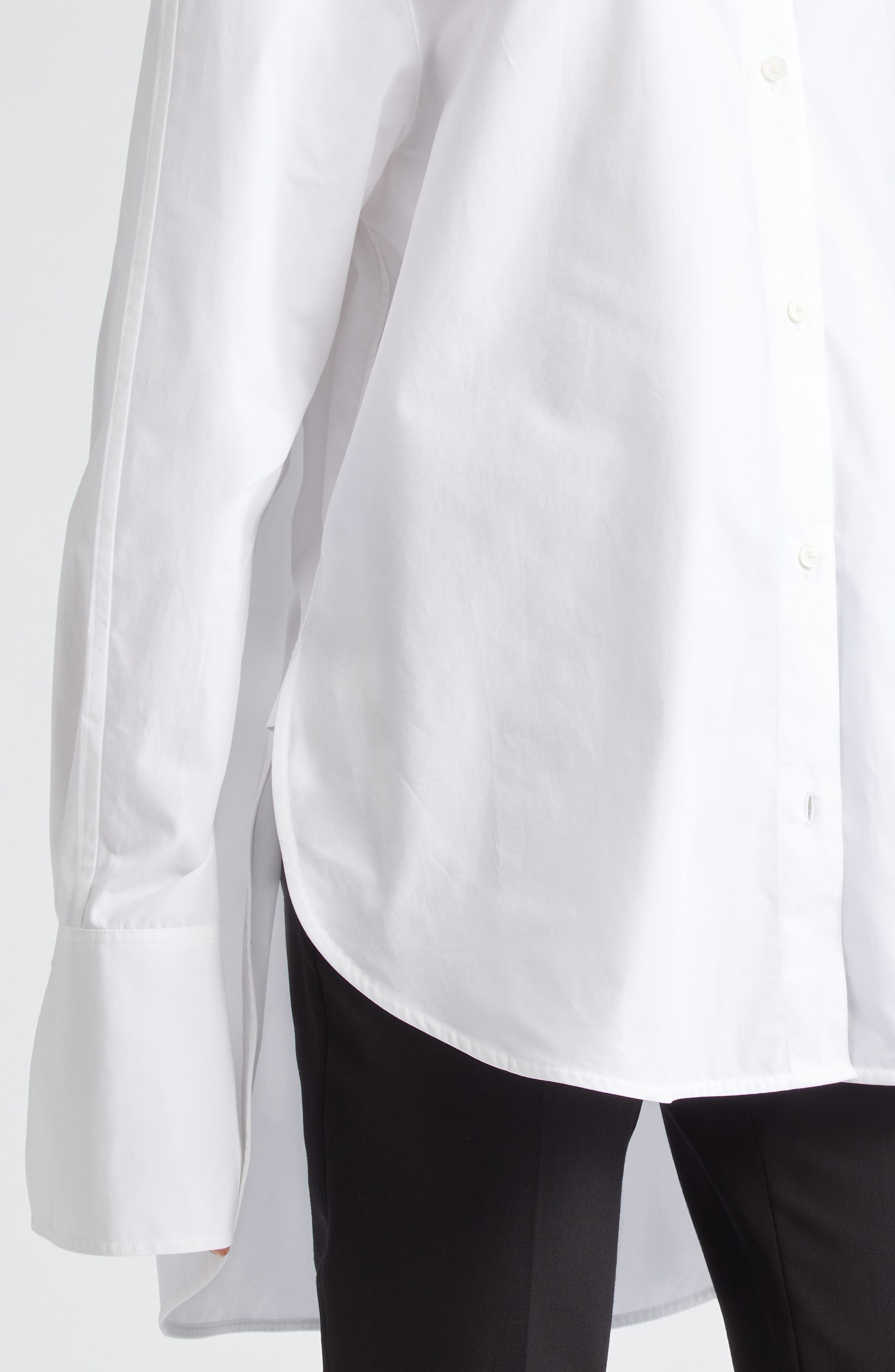 TOTEME Double Length Cuff Button-Up Shirt in White at Nordstrom - 5