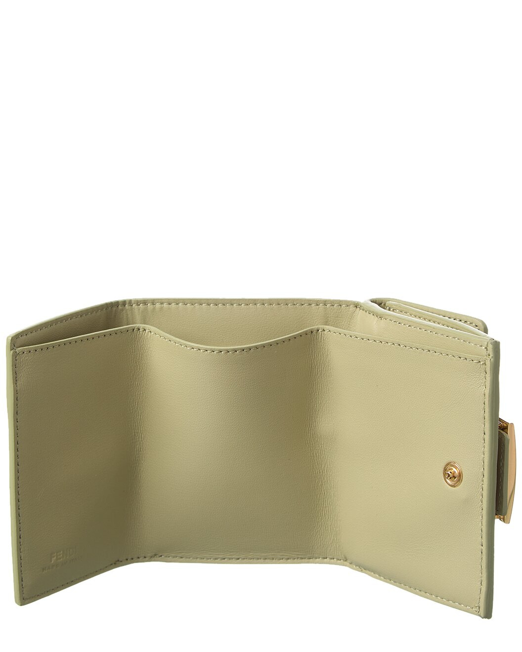 FENDI Micro Trifold Leather Wallet - 3