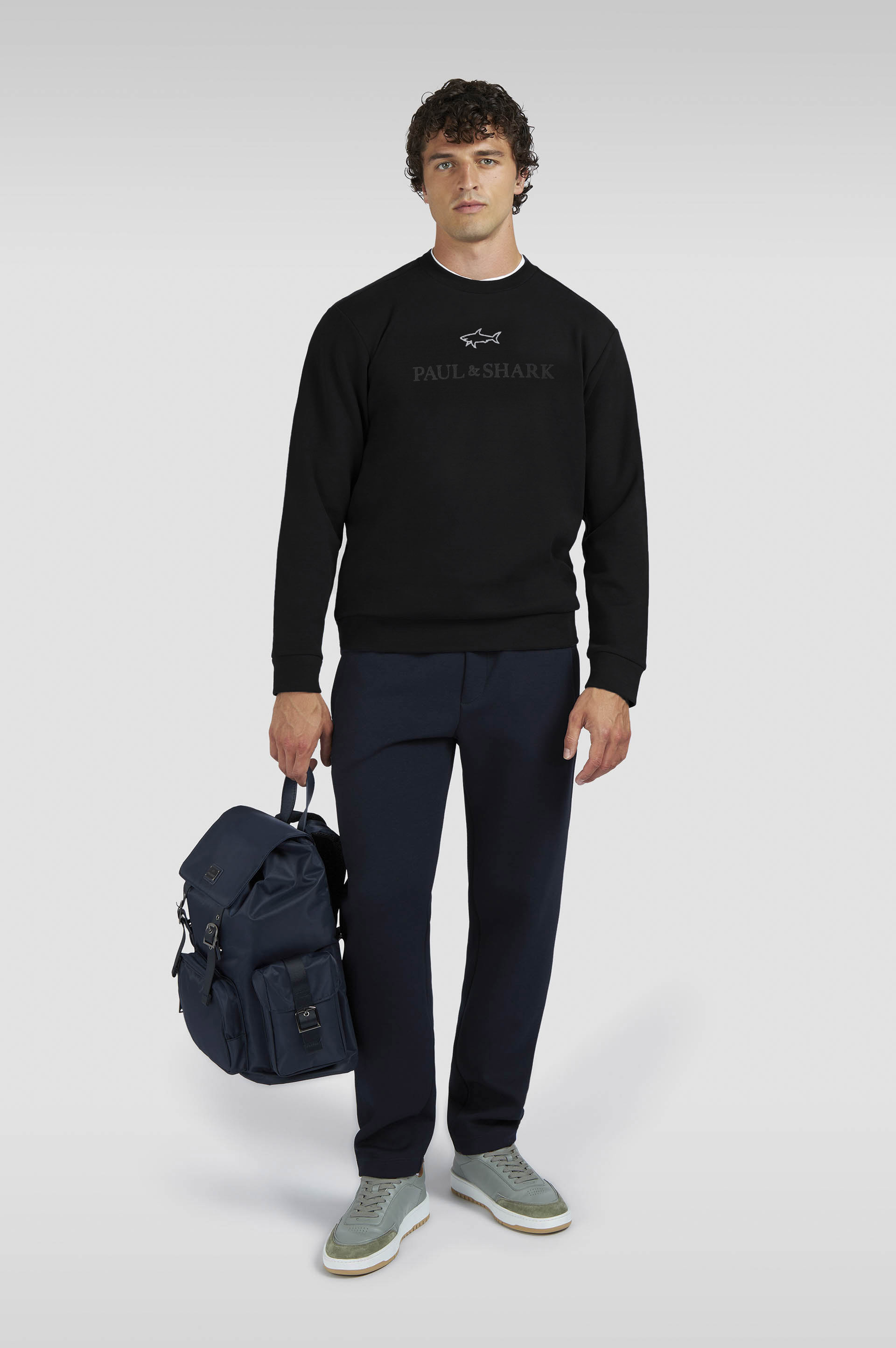 X-SOFT COTTON SWEATSHIRT WITH LOGO PRINT - 2