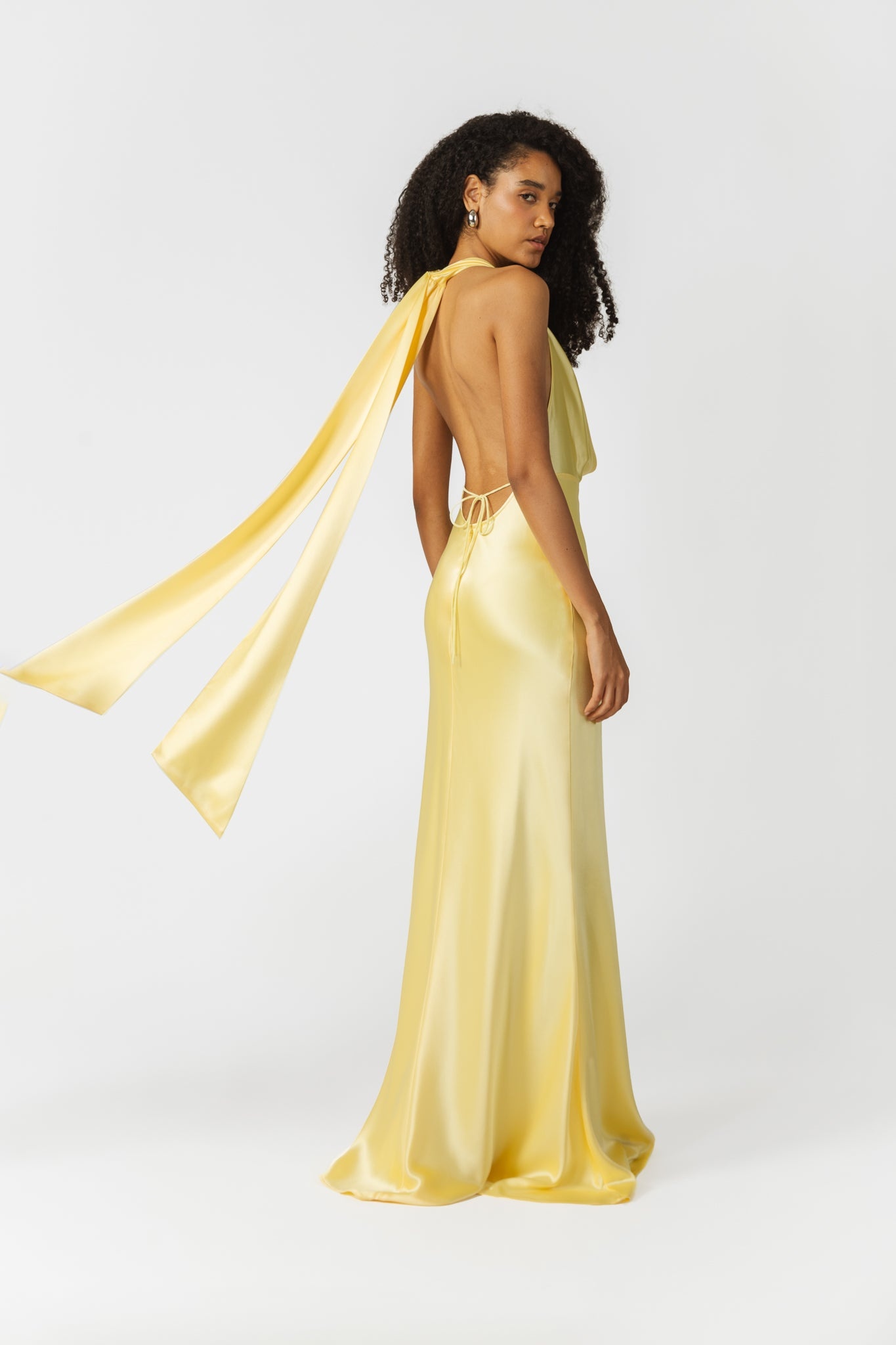 PEARL SATIN GOWN - 2
