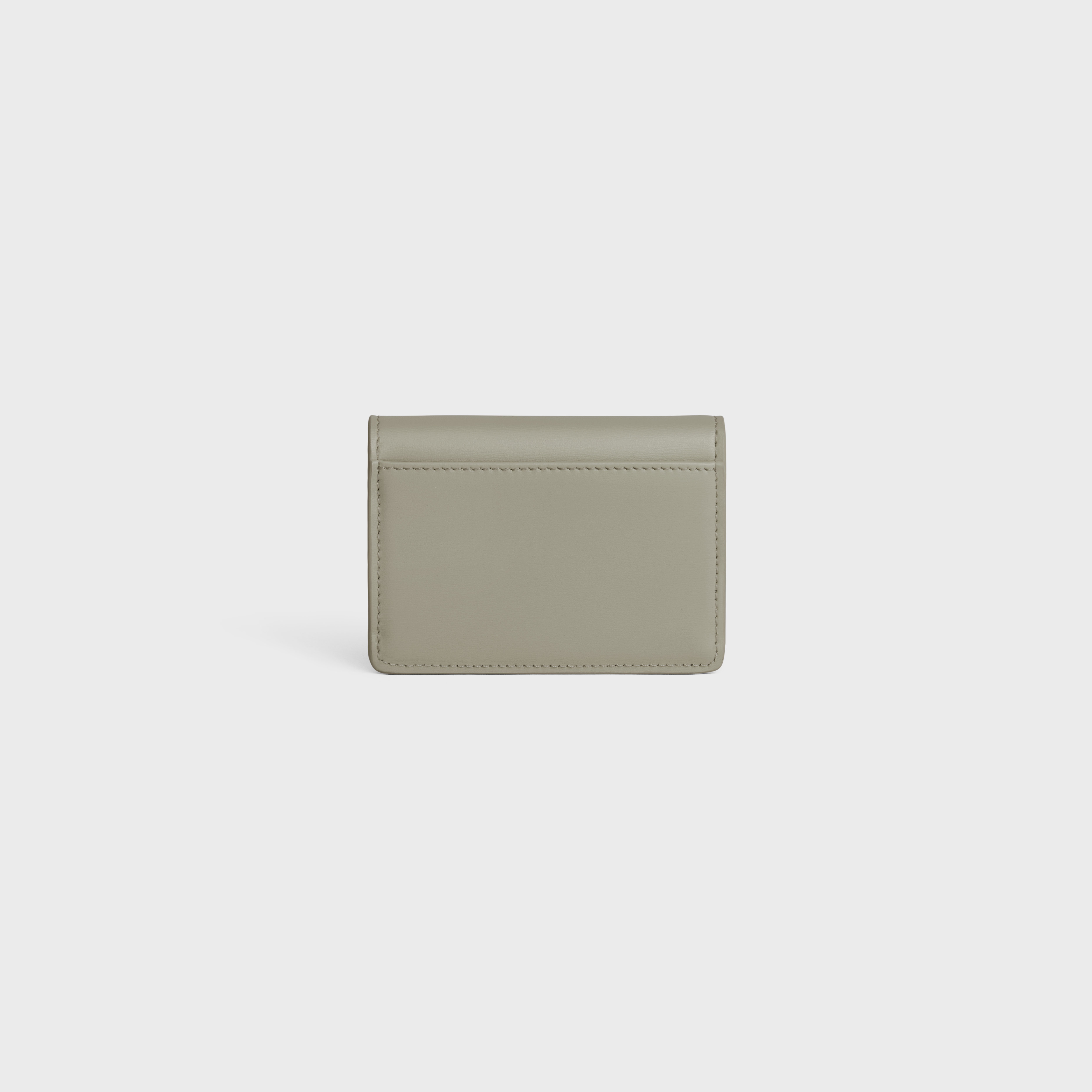 CARD HOLDER WITH FLAP TRIOMPHE in Shiny calfskin - 3