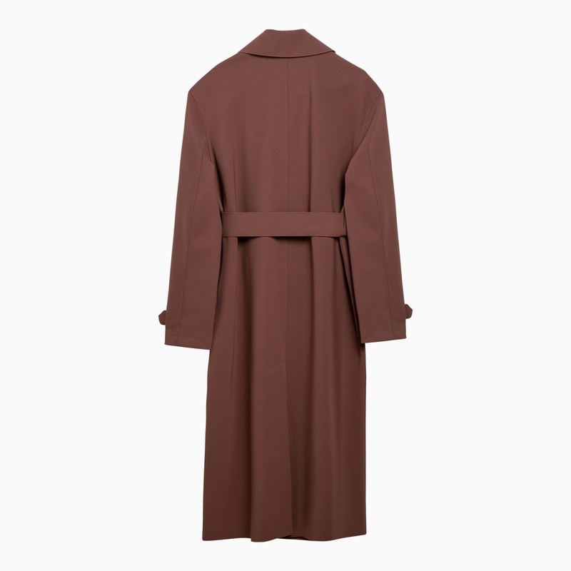 ジャケット Harris Wharf London Trench-coat marron a double boutonnage a Harris Wharf London Harris Wharf London Trench-Coat Marron À