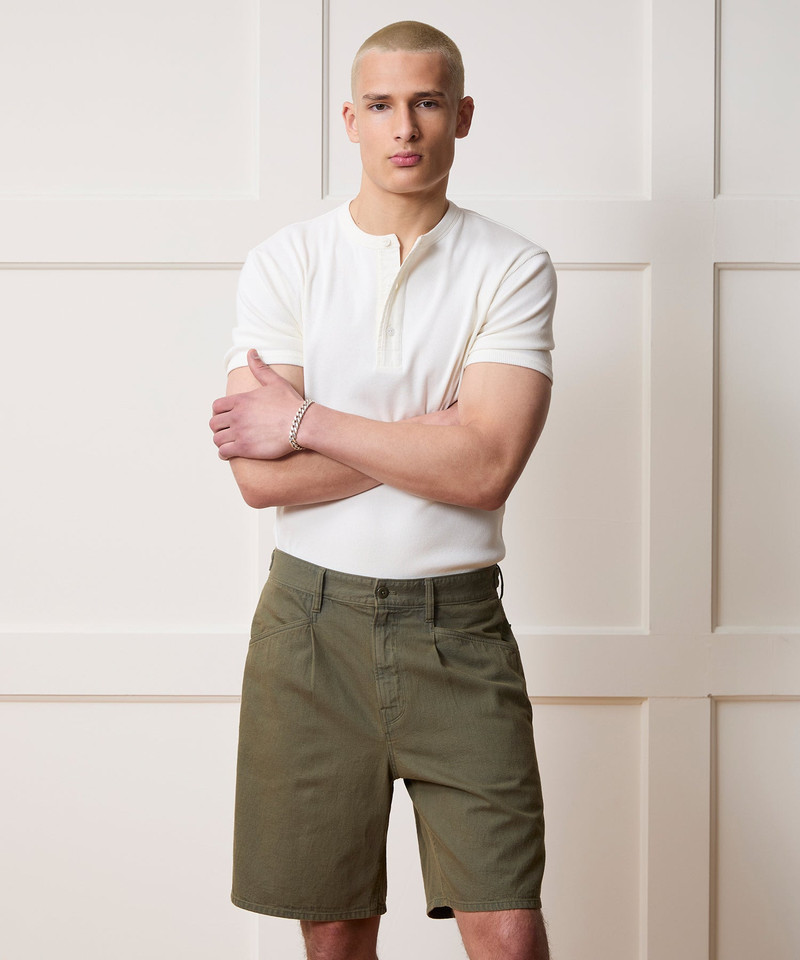 TODD SNYDER Ribbed Cotton Henley outlook