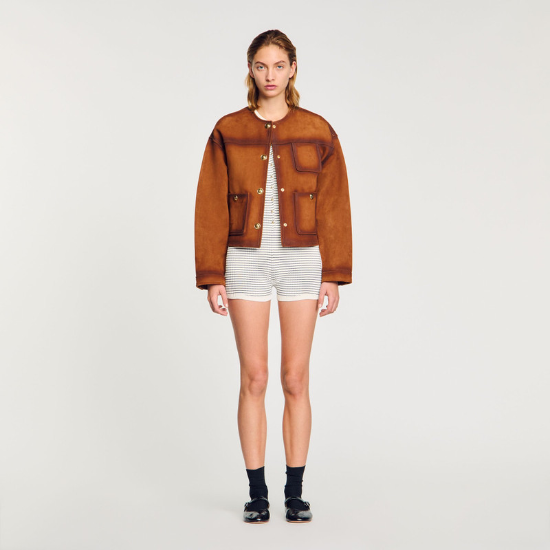 Sandro SUEDE JACKET outlook
