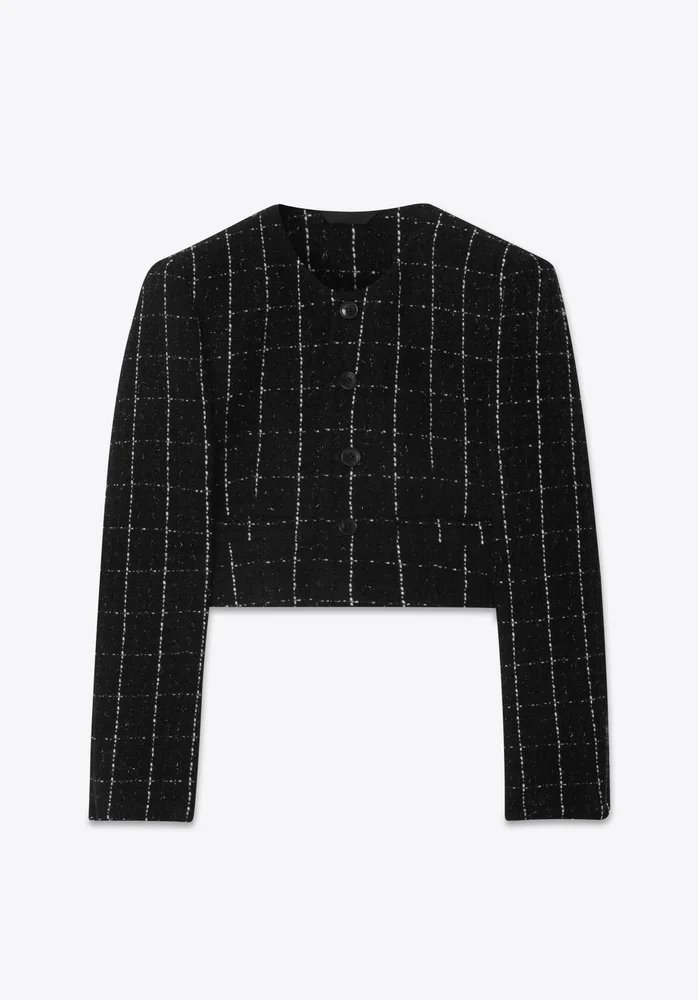 BLAZER 64 BLACK BOUCLÉ CHECK - 1