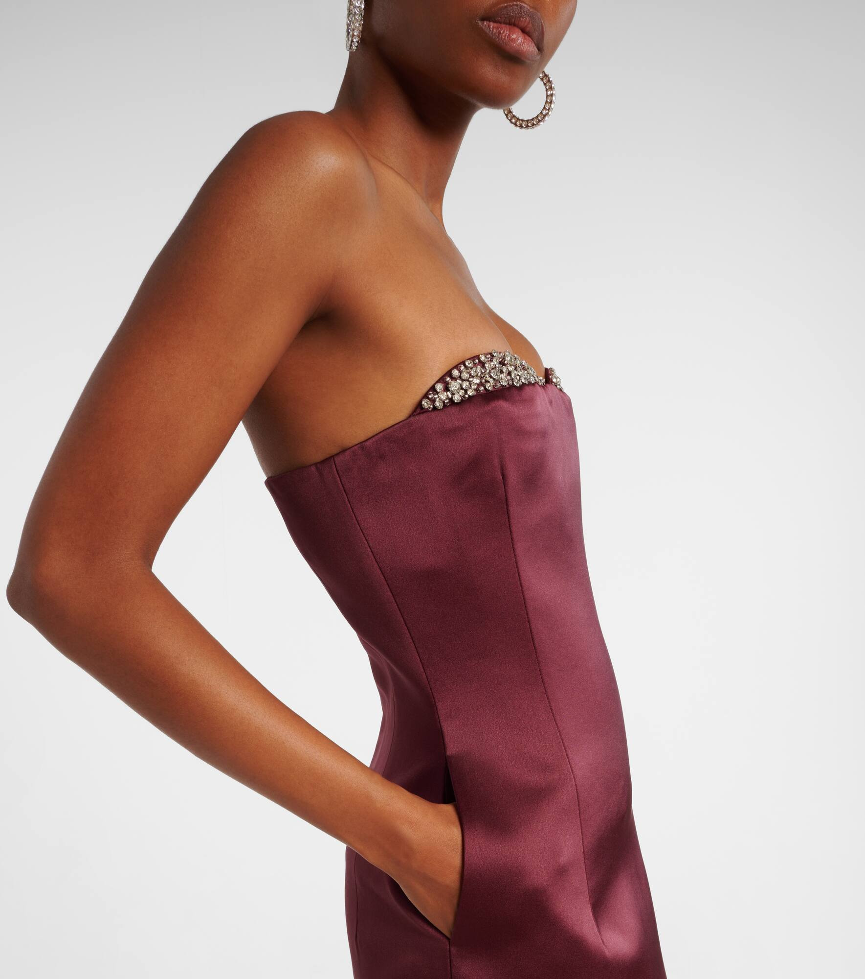 Noélie embellished satin gown - 6