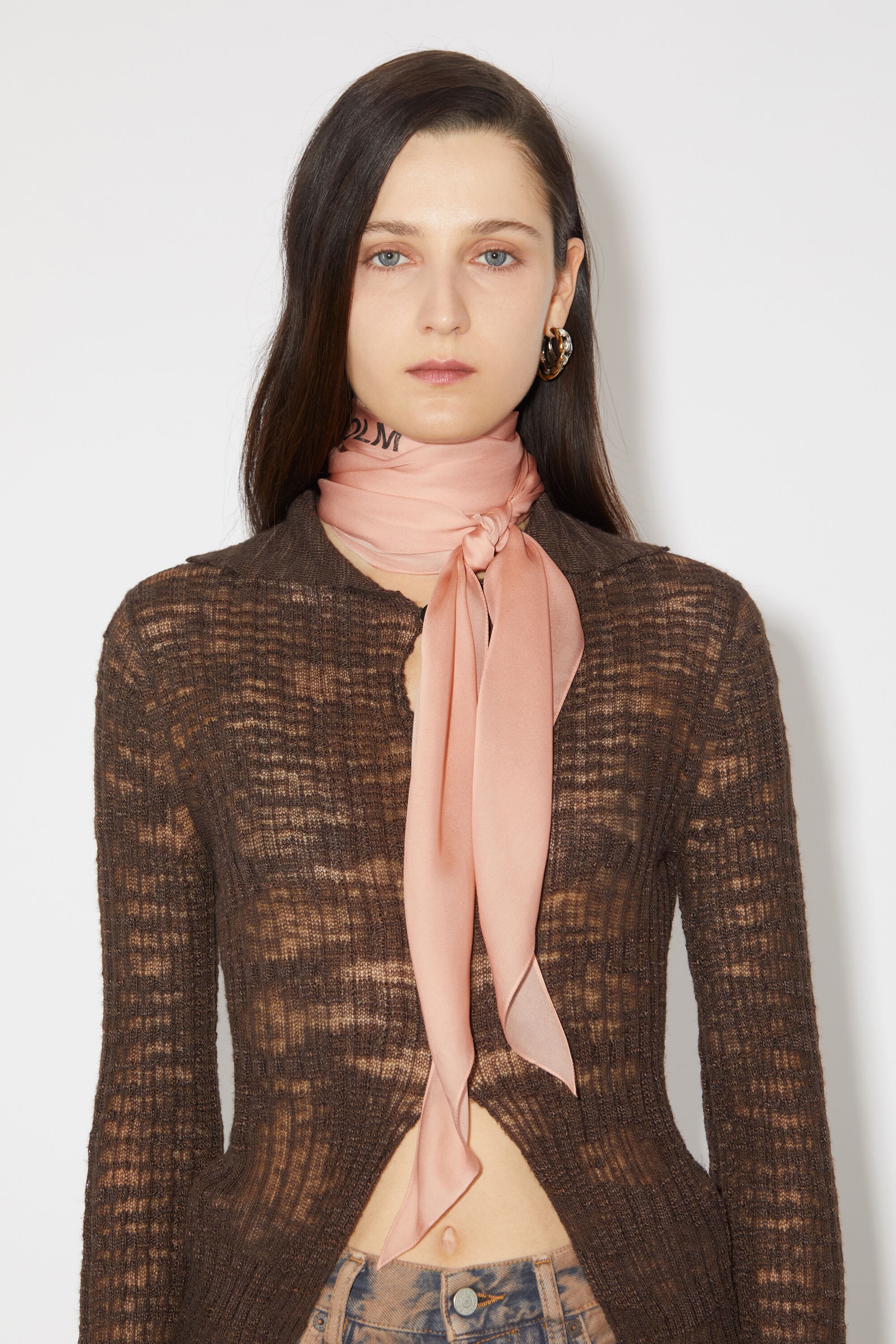 Silk scarf - Rose pink - 2