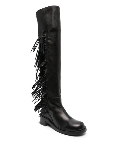 See by Chloé knee-length fringed leather boots outlook