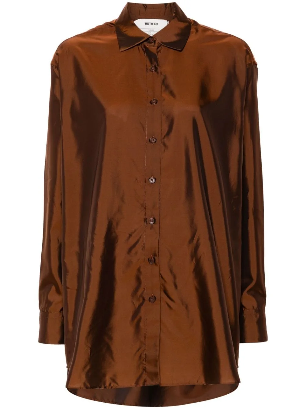 iridescent-effect shirt - 1