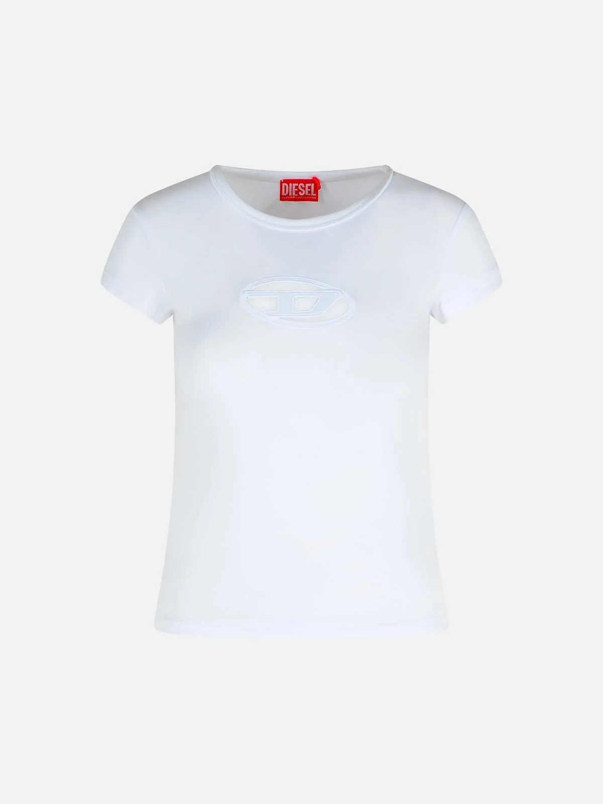 WHITE COTTON T-SHIRT - 1