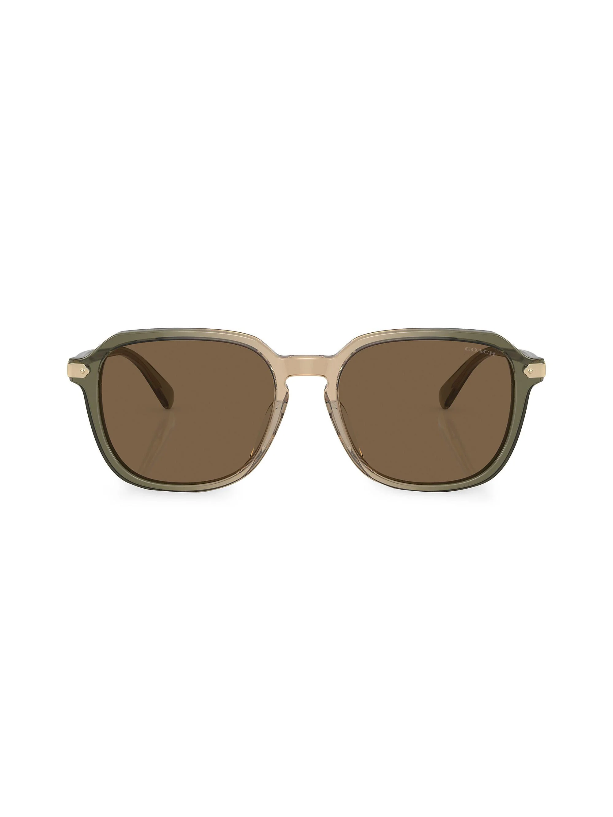 Men's HC8383U 55MM Semi-Metal Sunglasses - Green - 1
