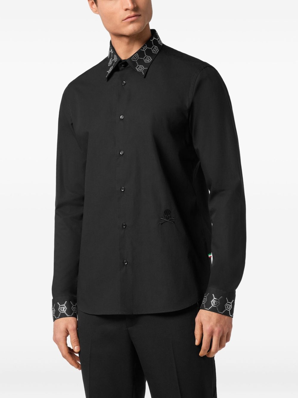 monogram-embellished shirt - 3