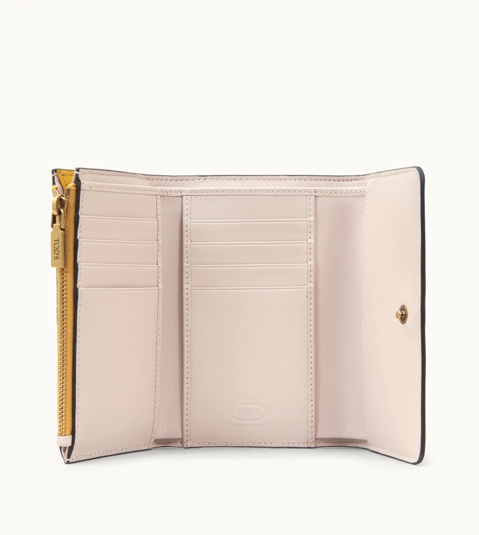 PURSE IN LEATHER - YELLOW - 2