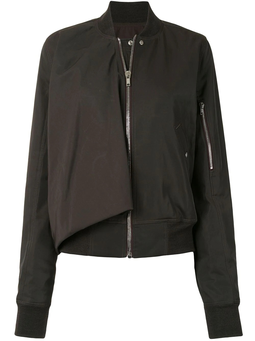 asymmetrical bomber jacket - 1