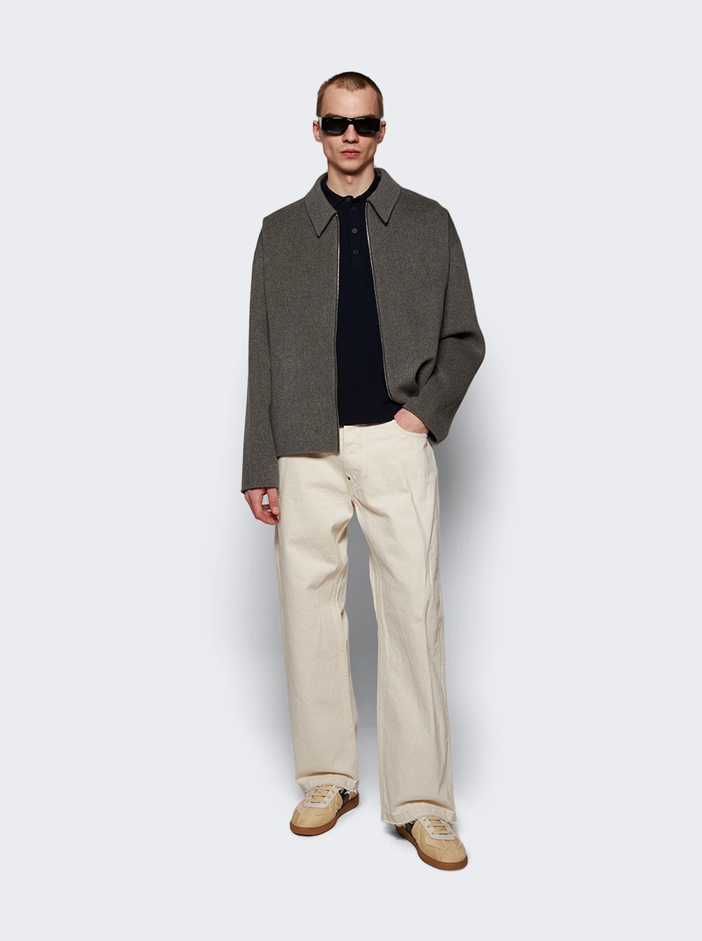 Pants Ecru Melange - 2