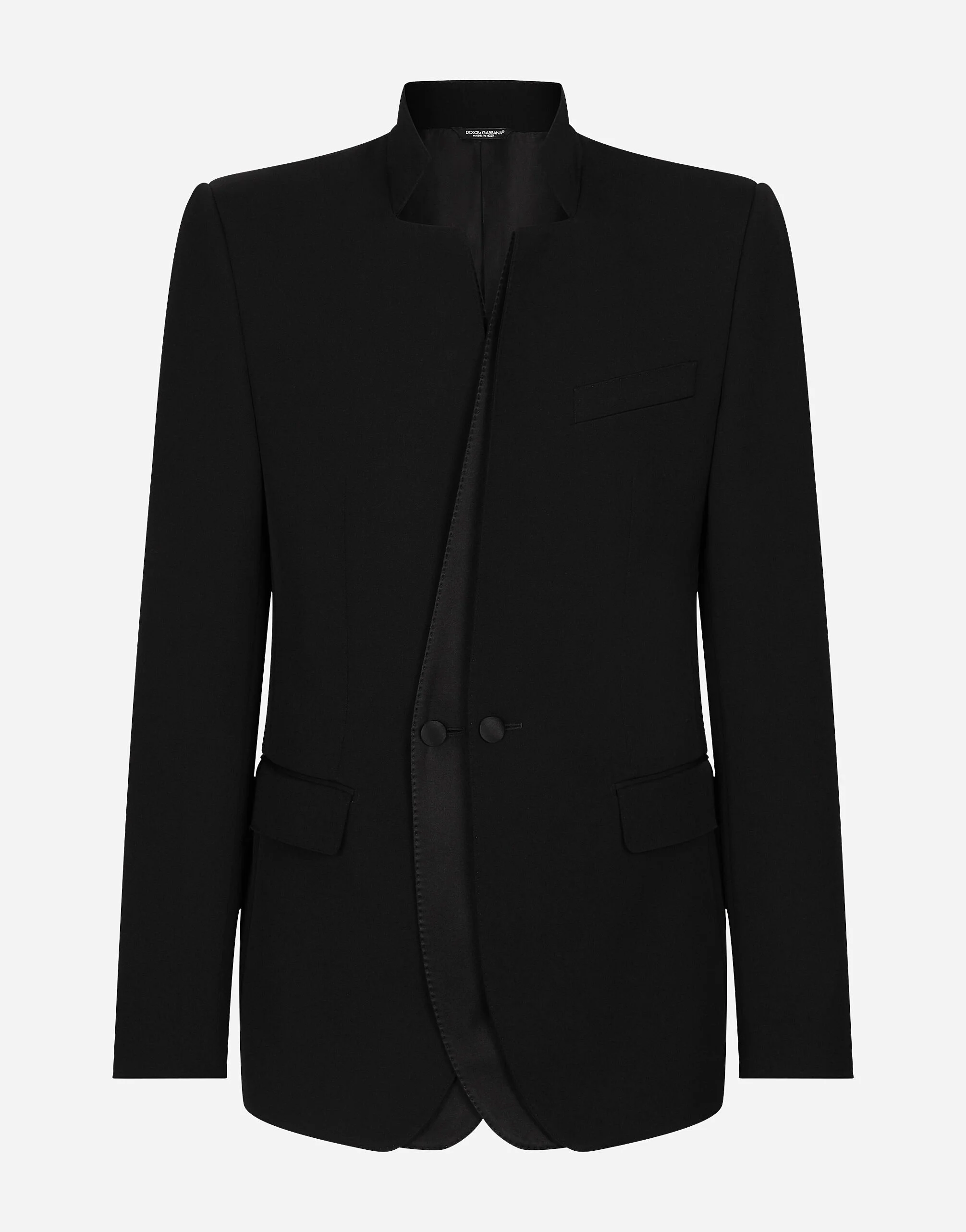 Single-breasted wool jacket - 1