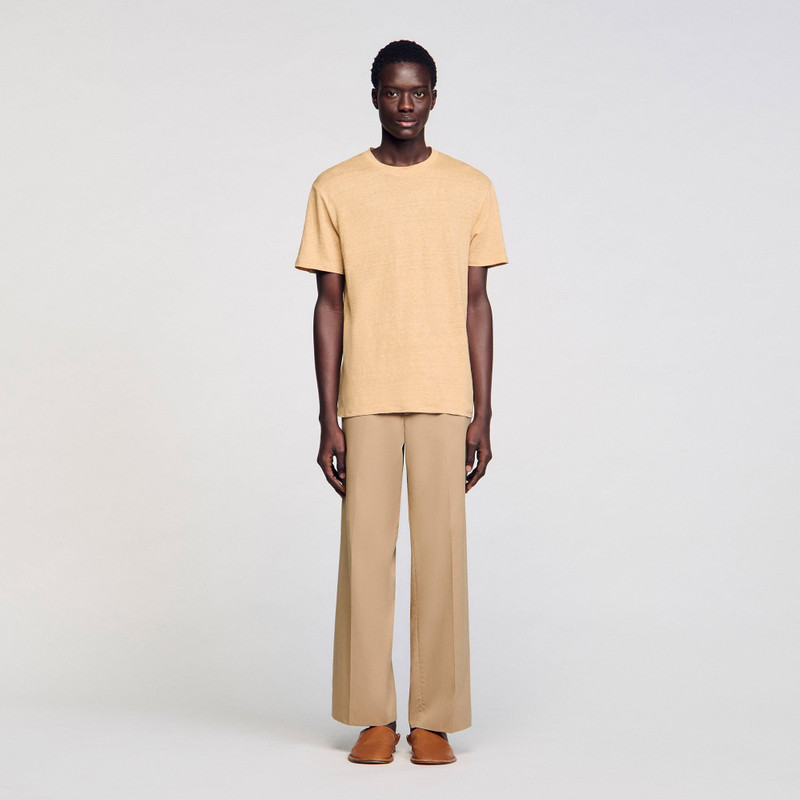 Sandro LINEN T-SHIRT outlook