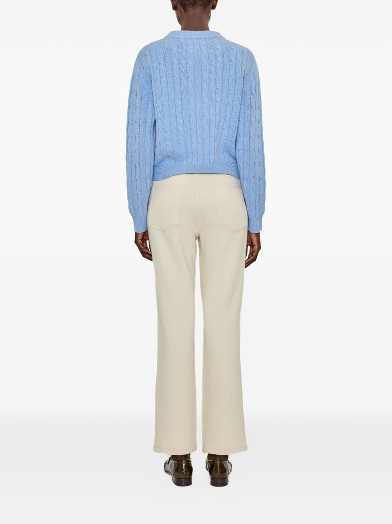 arch4 cable knit crewneck jumper outlook