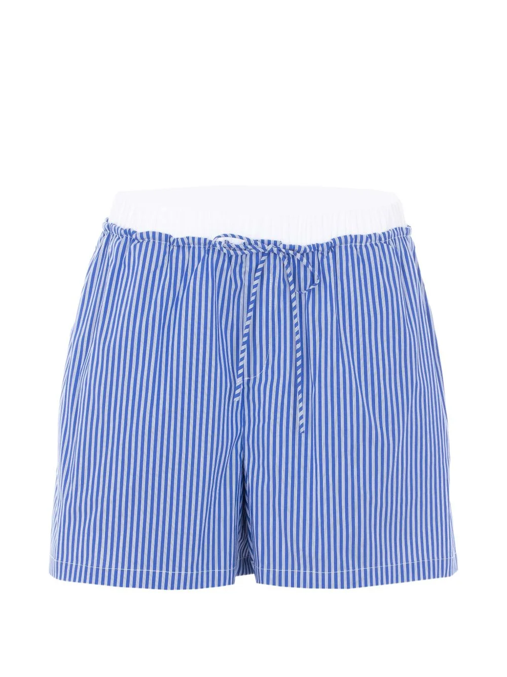 striped drawstring shorts - 1