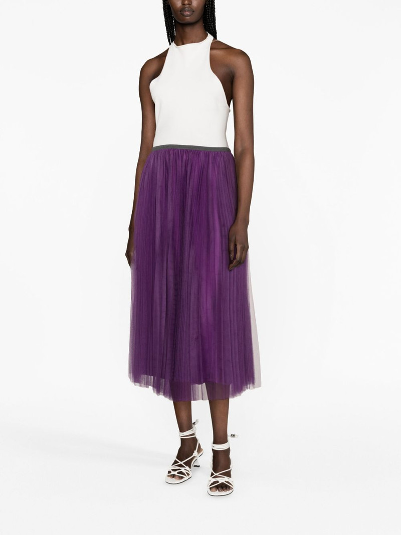 FABIANA FILIPPI pleated tulle midi skirt outlook