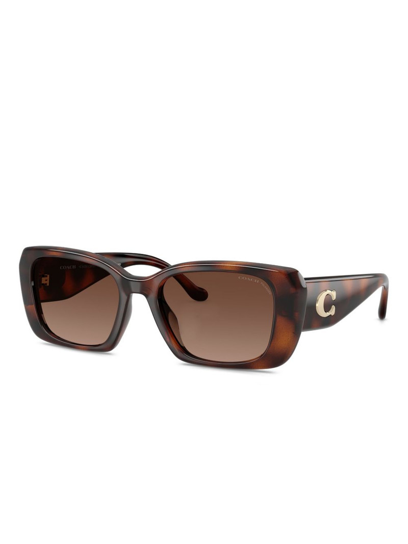 COACH logo-plaque square sunglasses outlook