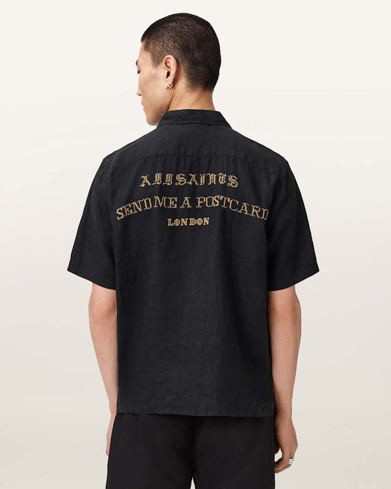 DUNLOE SHORT SLEEVE BOXY LINEN SHIRT 7
