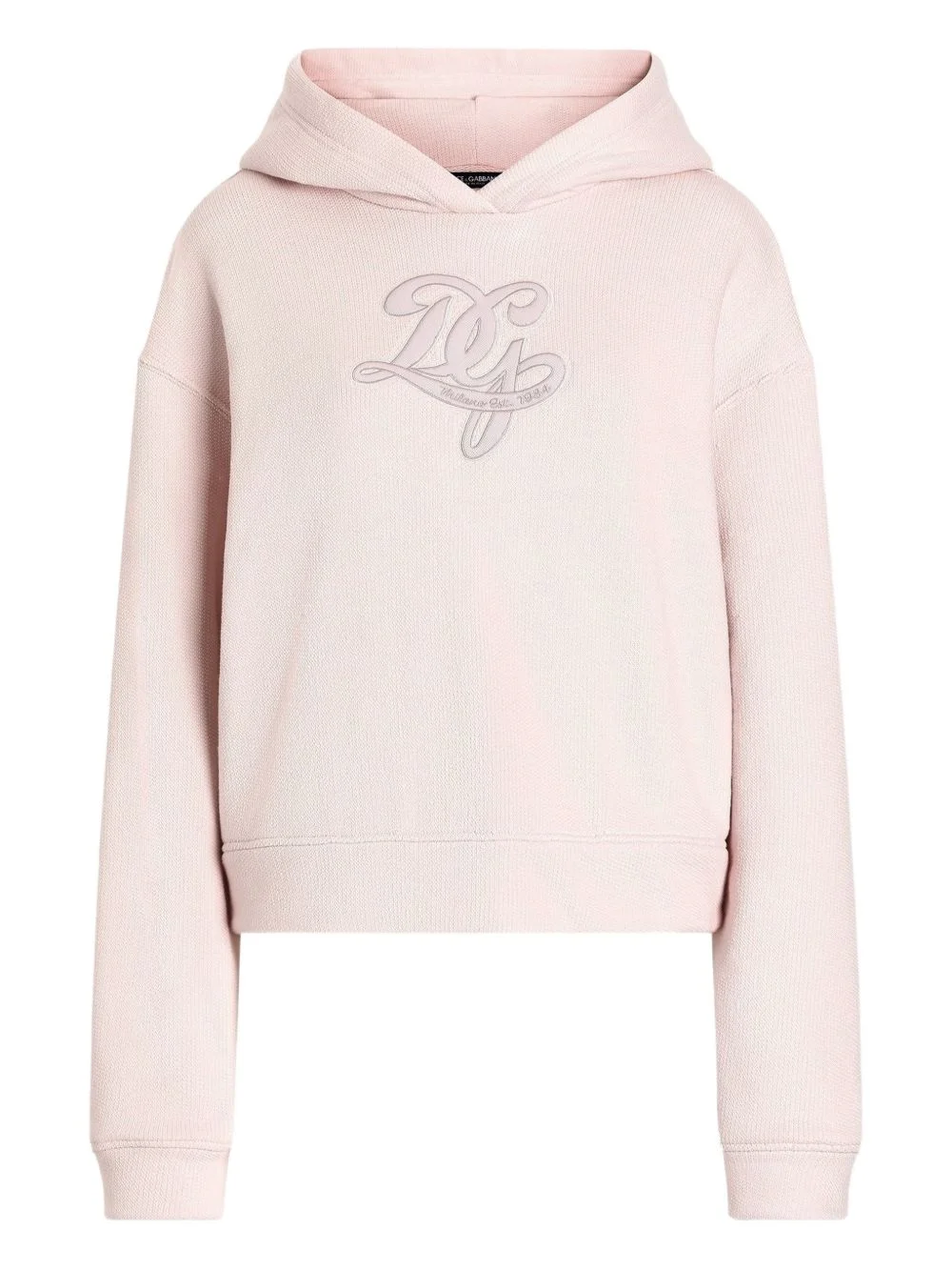 long-sleeve embroidered hoodie - 1