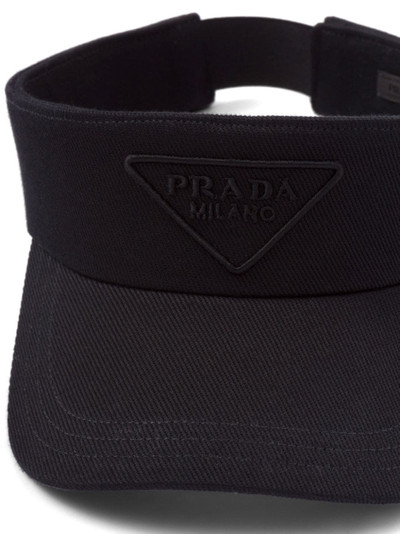 Prada Drill logo-embroidered visor outlook