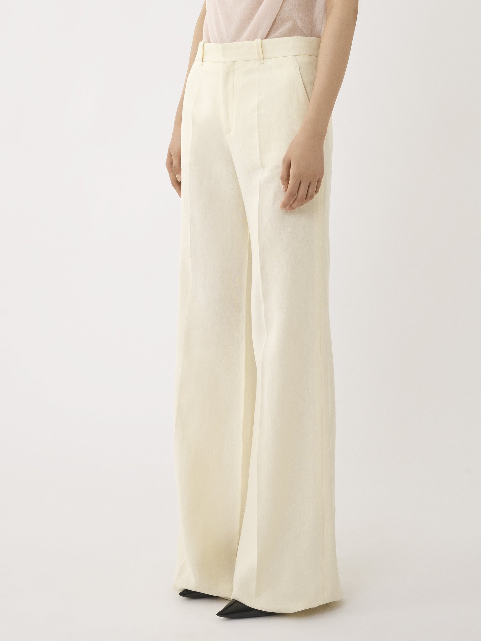 LOW-WAIST FLARE PANTS - 4