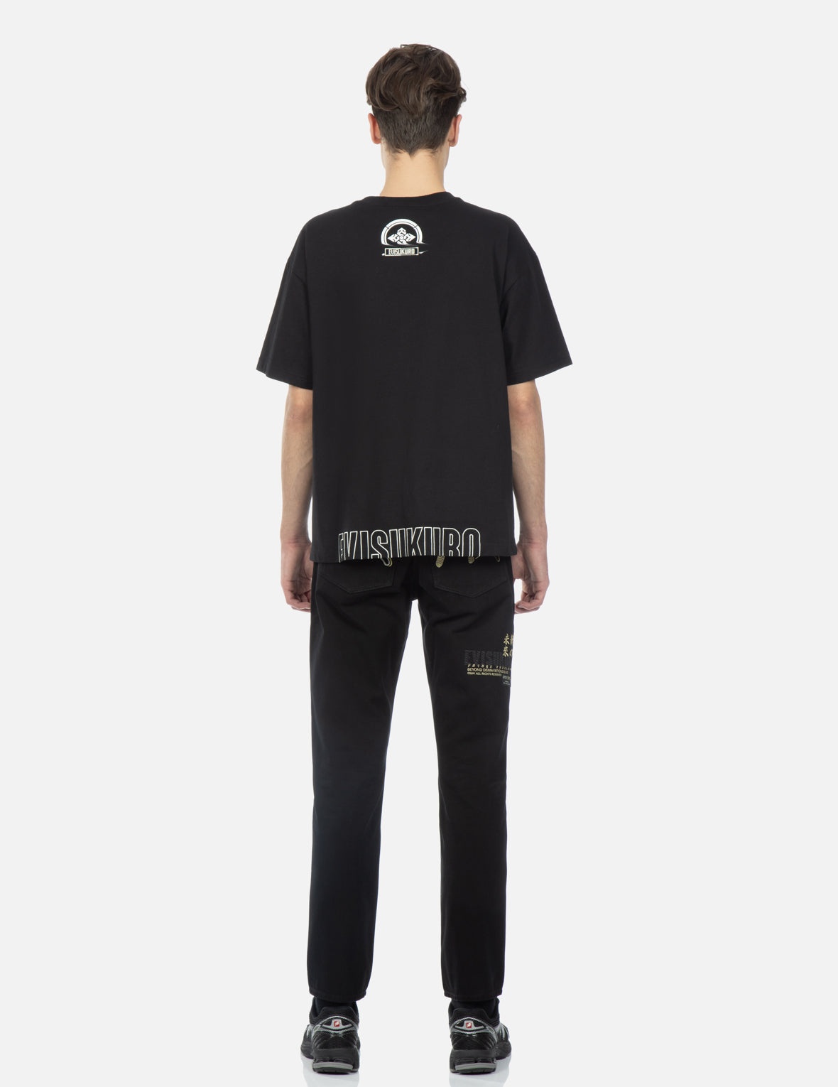 Wave Pattern Seagull Embroidery Cropped Carrot Fit Jeans #2017 - 5