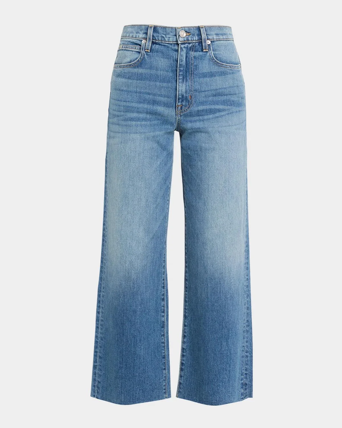 Grace High-Rise Wide-Leg Crop Jeans - 1