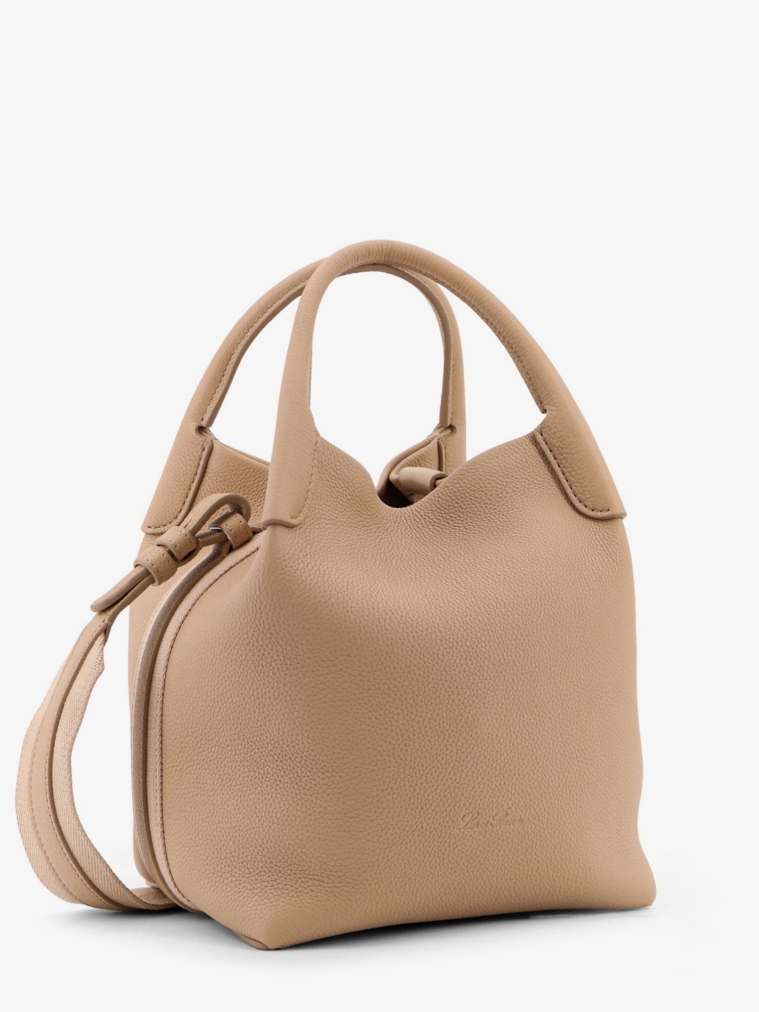 Loro Piana Women Bale Small Leather Bucket Bag - 3