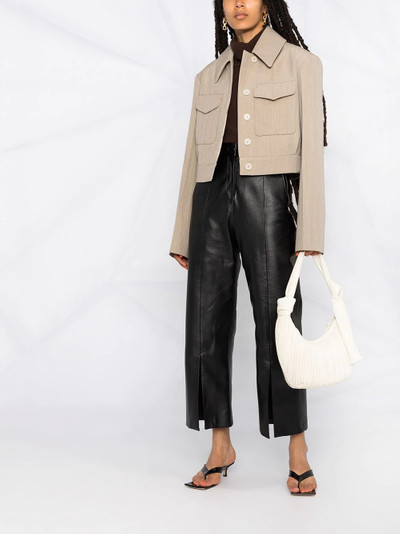 Lemaire cropped shirt jacket outlook