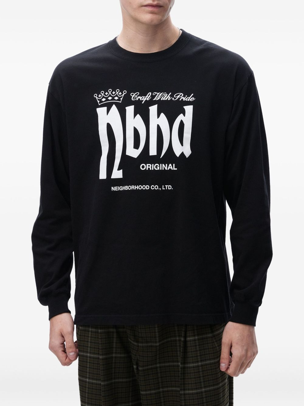 logo-print long-sleeve T-shirt - 2