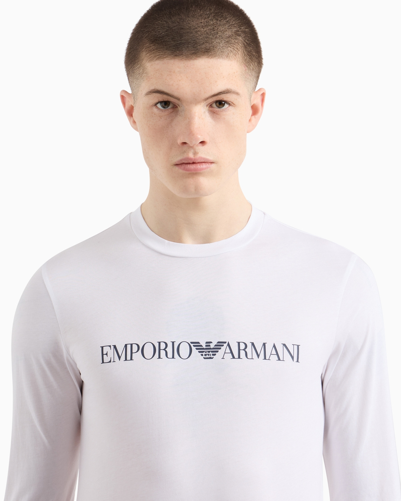 Pima-jersey jumper with printed logo - 5