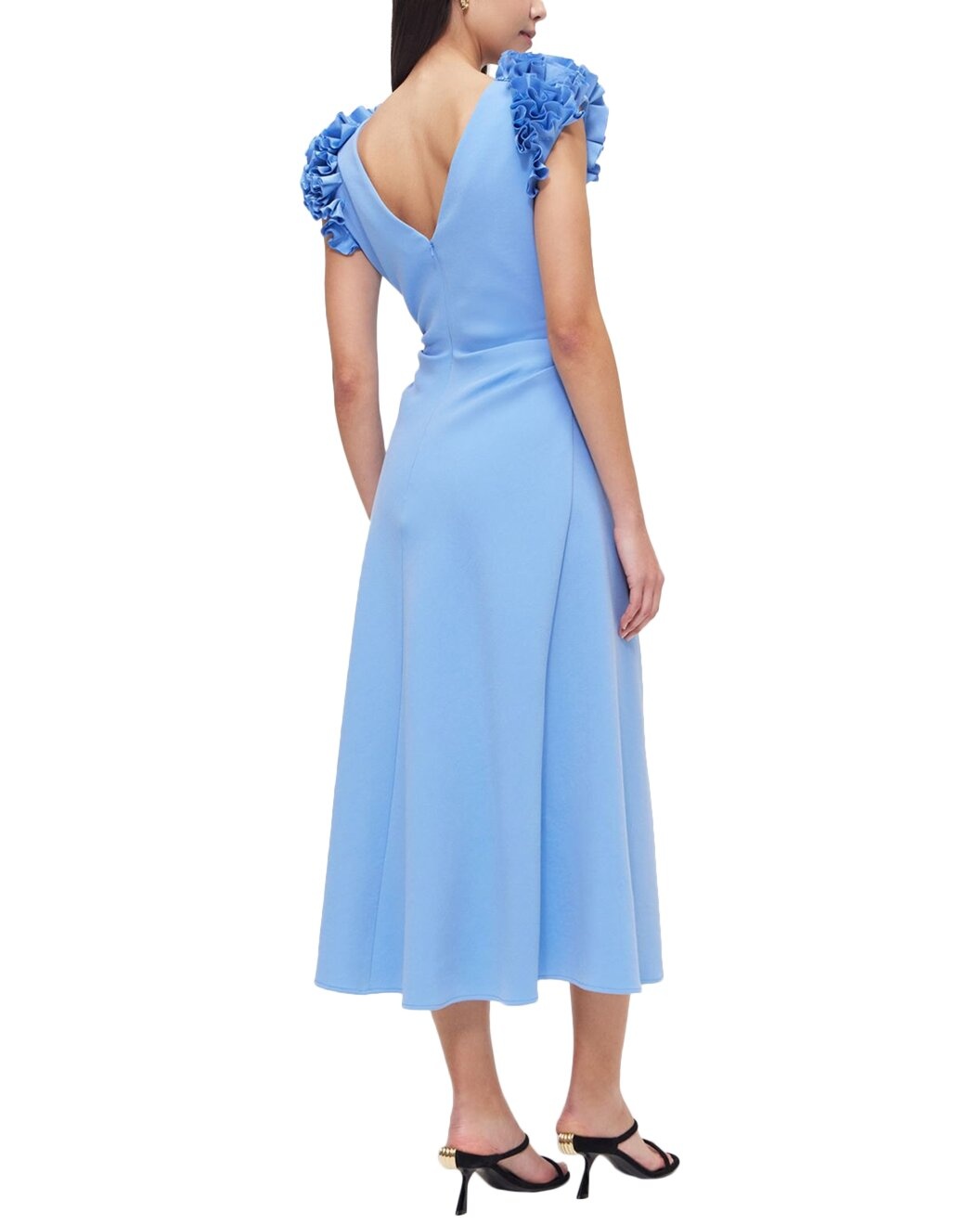 Rachel Gilbert	Margot Drape Midi Dress - 2