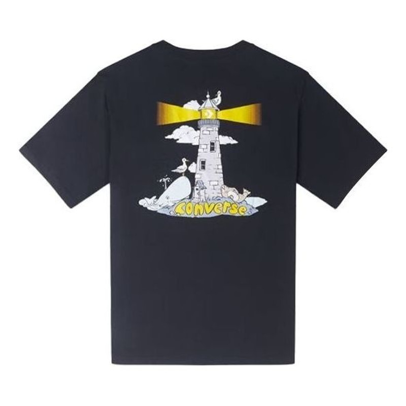 Converse Converse Lighthouse T-shirt 'Black' 10024760-A01 outlook
