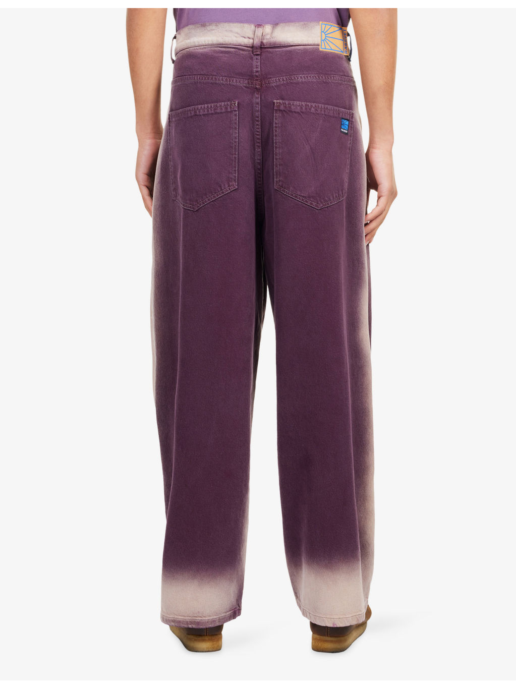 Shadow Wash Baggy Denim Jeans - 4