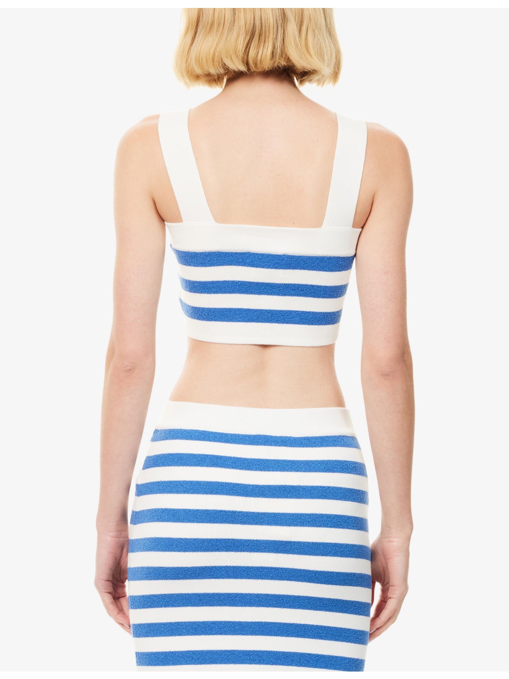 Ari Stripe Knitted Crop Top - 4