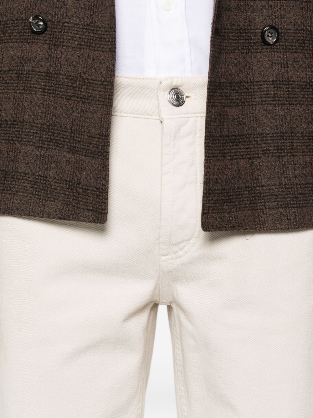 logo-embroidered jeans - 5